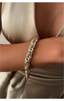 Xuping Sarmal Zincir Bileklik - Gold Çok Renkli