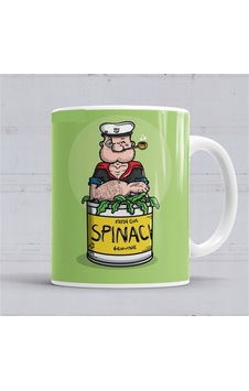 Popeye Spinach Temel Reis Kupa Bardak Porselen No36196 Karışık Popeye Spinach Temel Reis Kupa Bardak Porselen No36196 Karışık
