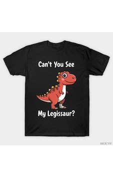 Flood Of Style Efsanevi Tarih Öncesi Sevimli Yaralı Dinozor Legissaur Komik T-shirt Erkekler Kadınlar Için % Çok Renkli
