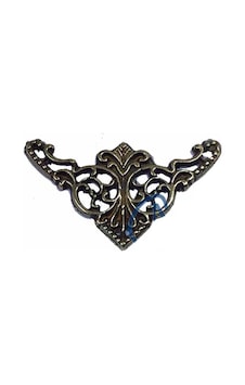 Dekoratif Köşe Süsü, Köşelik - Küçük, 19x34mm, Antik, 100 Adet Çok Renkli Dekoratif Köşe Süsü, Köşelik - Küçük, 19x34mm, Antik, 100 Adet Çok Renkli