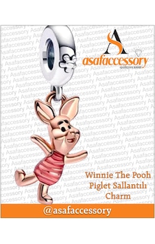 Winnie The Pooh Piglet Sallantılı Charm Pembe Winnie The Pooh Piglet Sallantılı Charm Pembe