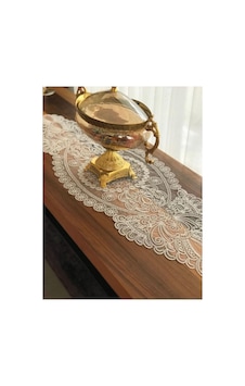 Krem Renk Runner 115x35cm Çok Renkli Krem Renk Runner 115x35cm Çok Renkli