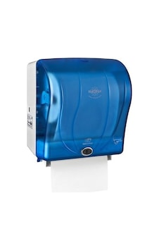 Rulopak R-1301B Transparan Mavi Sensörlü Havlu Makinesi 26 CM Rulopak R-1301B Transparan Mavi Sensörlü Havlu Makinesi 26 CM