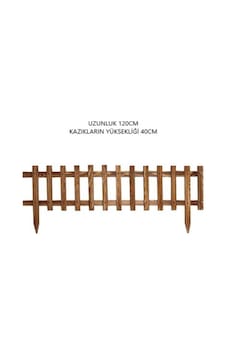 Ahşap Bahçe Çiti Kazıklı Sınır Çiti Ahşap Bahçe Çiti Kazıklı Sınır Çiti