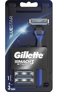 Gillette Mach3 Start Tıraş Makinesi + 3 Yedek Bıçak Bluestar