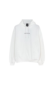 Skechers M Heavy Weight Fleece Hoodie Sweatshirt Erkek Off White Sweatshirt S222171-102 Skechers M Heavy Weight Fleece Hoodie Sweatshirt Erkek Off White Sweatshirt S222171-102