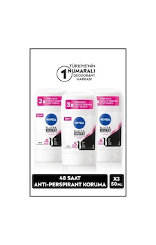 Nivea Black & White Invisible Clear 48 Saat Kadın Stick Deodorant 3 x 50 ML Nivea Black & White Invisible Clear 48 Saat Kadın Stick Deodorant 3 x 50 ML
