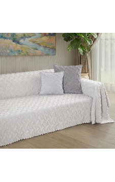 Ponela Koltuk Örtüsü Kaymaz Bohem Punch Kabartmalı 3 Boyutlu 175x350 Cm X- Large Kaymaz, Kil Ponela Koltuk Örtüsü Kaymaz Bohem Punch Kabartmalı 3 Boyutlu 175x350 Cm X- Large Kaymaz, Kil