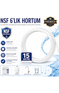 Nsf Sertifikalı Premium 6 Lık Su Arıtma Hortumu 15 Metre 608696155