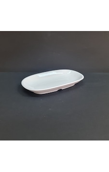 4 Adet Kırılmaz Melamin Oval Kayık Tabak 19x10 Cm - Beyaz Beyaz 4 Adet Kırılmaz Melamin Oval Kayık Tabak 19x10 Cm - Beyaz Beyaz
