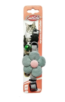 Catlife Çıngıraklı Çiçekli Kedi Boyun Tasması Yeşil 30 CM Catlife Çıngıraklı Çiçekli Kedi Boyun Tasması Yeşil 30 CM