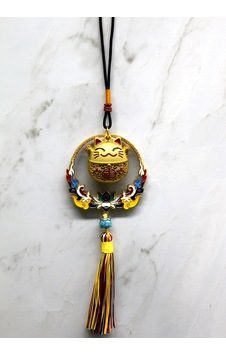 Renkli Püsküllü Şans Kedisi Feng Shui Askılık Diğer