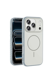 Apple Uyumlu iPad iPhone 17 Pro Max Kılıf M-safe Şarj Özellikli Zore Tea Kapak Gümüş Apple Uyumlu iPad iPhone 17 Pro Max Kılıf M-safe Şarj Özellikli Zore Tea Kapak Gümüş