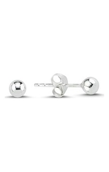 Gümüş Top Küpe 4 Mm 925 Ayar