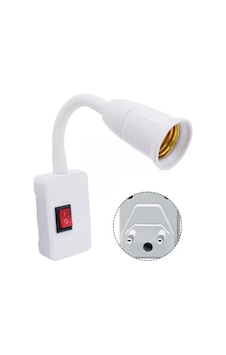 Ledx Dy-105 Prizi E27 Duya Dünüştürücü Açma Kapama Anahtarlı Oynar Başlıklı Duy Ledx Dy-105 Prizi E27 Duya Dünüştürücü Açma Kapama Anahtarlı Oynar Başlıklı Duy