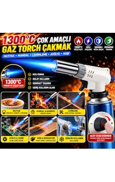 Buradabulabilirsin 1300 C Çok Amaçlı Gaz Torch Çakmak - Mutfak, Mangal, Lehimleme Pürmüz Alev Tabancası Bbz Buradabulabilirsin 1300 C Çok Amaçlı Gaz Torch Çakmak - Mutfak, Mangal, Lehimleme Pürmüz Alev Tabancası Bbz