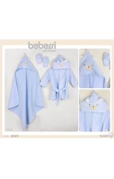 Bebessi %100 Pamuk Big Bear 3'lü Bornoz Seti Mavi Bbs.4149.mav 0 - 1 Yaş Bebessi %100 Pamuk Big Bear 3'lü Bornoz Seti Mavi Bbs.4149.mav 0 - 1 Yaş