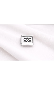 Çelik Charm Kova Burcu Paslanmaz Çelik Bileklik Charmı Burç Temalı Modern Takı Altın - Gümüş Çelik Charm Kova Burcu Paslanmaz Çelik Bileklik Charmı Burç Temalı Modern Takı Altın - Gümüş