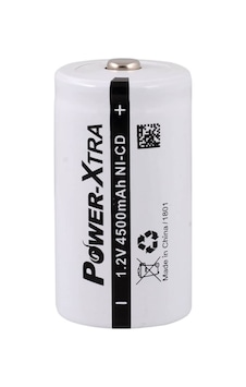 Power-Xtra 4500 mAh 1.2 V Başlı D Boy Ni-CD Şarj Edilebilir Pil Power-Xtra 4500 mAh 1.2 V Başlı D Boy Ni-CD Şarj Edilebilir Pil