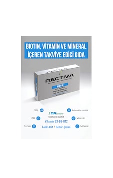 Rectiwa Biotin Vitamin ve Mineral İçeren Takviye Edici Gıda 30 Bitkisel Kapsül