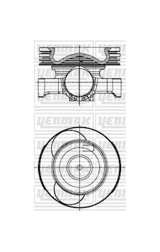Yenmak 31-30007-050 Motor Piston Segman 0.50 76.00mm Megane Iv 16 Clıo V 19 Captur Iı 20 Express 21 Duster Iı 17 Dokker 17 Qashqaı Iı 18 Juke 14 19 Mercedes W177. W176. X118. X156 1.5dci K9k Euro 6 120109962r-120a11635r-120109236r