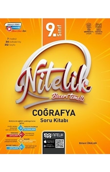 Nitelik 9.sınıf Coğrafya Soru Kitabı Beceri Temelli Yeni Nitelik 9.sınıf Coğrafya Soru Kitabı Beceri Temelli Yeni