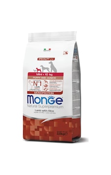 Monge Mini Puppy Junior Tek Proteinli Kuzulu Pirinçli Yavru Köpek Maması 2,5 Kg Monge Mini Puppy Junior Tek Proteinli Kuzulu Pirinçli Yavru Köpek Maması 2,5 Kg