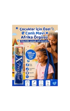 Premium Afrika Örgüsü Saçı 120 Cm 100 Gr - Lacivert Premium Afrika Örgüsü Saçı 120 Cm 100 Gr - Lacivert