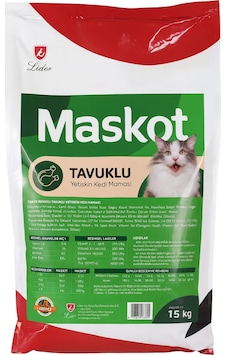Maskot Tavuk Etli Kedi Maması 15 Kg