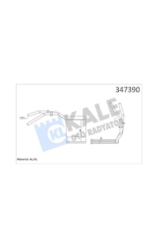 Kalorifer Radyatörü Kale 347390 Ford C-max 2007+ Kalorifer Radyatörü Kale 347390 Ford C-max 2007+