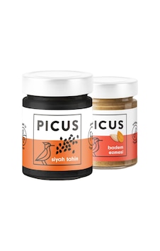 Picus Siyah Tahin 210 G + Badem Ezmesi 195 G Picus Siyah Tahin 210 G + Badem Ezmesi 195 G