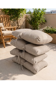 Milas Cappuccino Premium Bahçe & Balkon Minder Seti 4 Lü Kalın Dolgulu, Bağcıklı 55x90 Cappuccino Milas Cappuccino Premium Bahçe & Balkon Minder Seti 4 Lü Kalın Dolgulu, Bağcıklı 55x90 Cappuccino