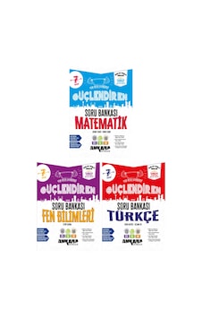 Ankara 2027 7. Sınıf Matematik + Fen Bilimleri + Türkçe Güçlendiren Soru Bankası Seti 3 Kitap Maarif Model Ankara 2027 7. Sınıf Matematik + Fen Bilimleri + Türkçe Güçlendiren Soru Bankası Seti 3 Kitap Maarif Model