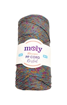 Angel Çanta Aksesuar Moly Yarn 200 Gr Simli Polyester Makrome No:1279 Diğer
