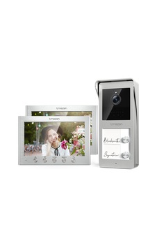 2 Aileli Ev İçin Tmezon Görüntülü Kapı İnterkom Sistemi, Kapı Açıcılı İnterkom Sistemi, 2 Telli Kablo, 7 İnç Renkli Monitör Ve Hd Kapı Zili Kamerası, 2 Yönlü Ses, Gece Görüşü, 16 Zil Sesi, 2 Kilidi Destekler