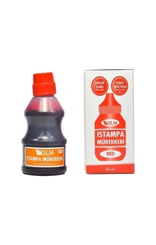 Slm 50 Ml Kırmızı Istampa Ve Kaşe Mürekkebi - 1 Şişe Slm 50 Ml Kırmızı Istampa Ve Kaşe Mürekkebi - 1 Şişe