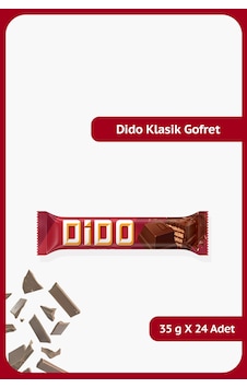 Ülker Dido Çikolatalı Gofret 24 x 35 G Ülker Dido Çikolatalı Gofret 24 x 35 G
