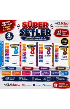 Ankara Yayıncılık 8. Sınıf Güçlendiren Fasiküller Seti 4 Kitap Ankara Yayıncılık 8. Sınıf Güçlendiren Fasiküller Seti 4 Kitap
