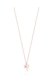 Emılıano Jewellery 925 Ayar Gümüş Taşlı Pelmya Kolye Gold - Rose Gold - Gümüş Emılıano Jewellery 925 Ayar Gümüş Taşlı Pelmya Kolye Gold - Rose Gold - Gümüş