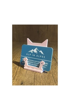 Kedi Temalı Kartvizitlik - Vetpati Toz Pembe Kedi Temalı Kartvizitlik - Vetpati Toz Pembe