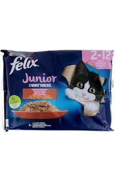 Felix Junior Yavru Yaş Kedi Maması 85gr 4lü Felix Junior Yavru Yaş Kedi Maması 85gr 4lü