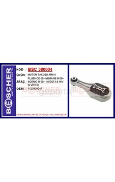 Motor Takozu Arka Fluence 2009 Megane 3 2009 Scenic 3 2009 1.5 Dci-1.6 16v 5 Vites Motor Takozu Arka Fluence 2009 Megane 3 2009 Scenic 3 2009 1.5 Dci-1.6 16v 5 Vites