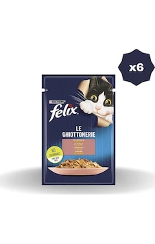 Felix Kedi Yaş Mama Somonlu 85 Gr - 6 Adet Felix Kedi Yaş Mama Somonlu 85 Gr - 6 Adet