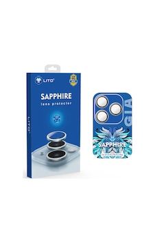 Lito Apple iPhone Uyumlu 15 Pro/15 Pro Max Sapphire Kamera Lens Koruyucu Natural Titanium Lito Apple iPhone Uyumlu 15 Pro/15 Pro Max Sapphire Kamera Lens Koruyucu Natural Titanium
