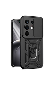 Tecno Camon 50 Pro Kılıf Magnetik Standlı Kamera Korumalı Zore Sürgülü Vega Kapak - Siyah Tecno Camon 50 Pro Kılıf Magnetik Standlı Kamera Korumalı Zore Sürgülü Vega Kapak - Siyah