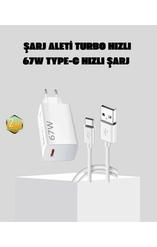 67w Süper Hızlı Şarj Adaptörü Ve Kablo Seti Güvenli Kompakt Ve Ergonomik Tasarım