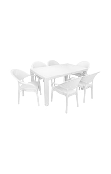 Depootoptan Mandella Elit Rattan 90 x 150 CM Eylül Koltuk Masa Takımı Beyaz Depootoptan Mandella Elit Rattan 90 x 150 CM Eylül Koltuk Masa Takımı Beyaz