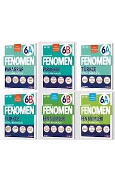 Fenomen Okul 2026 6. Sınıf Paragraf + Türkçe + Fen A + B Serisi Soru Seti 6 Kitap Güncel Müfredat Fenomen Okul 2026 6. Sınıf Paragraf + Türkçe + Fen A + B Serisi Soru Seti 6 Kitap Güncel Müfredat