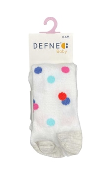 Defne Baby Bebek Külotlu Çorap 018 Beyaz Defne Baby Bebek Külotlu Çorap 018 Beyaz