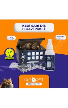 Cleapet Kedi Diş Beyazlatma Paketi 2'li